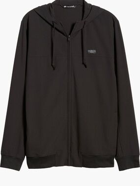 Travis Mathew Black Full-Zip Hooded Jacket